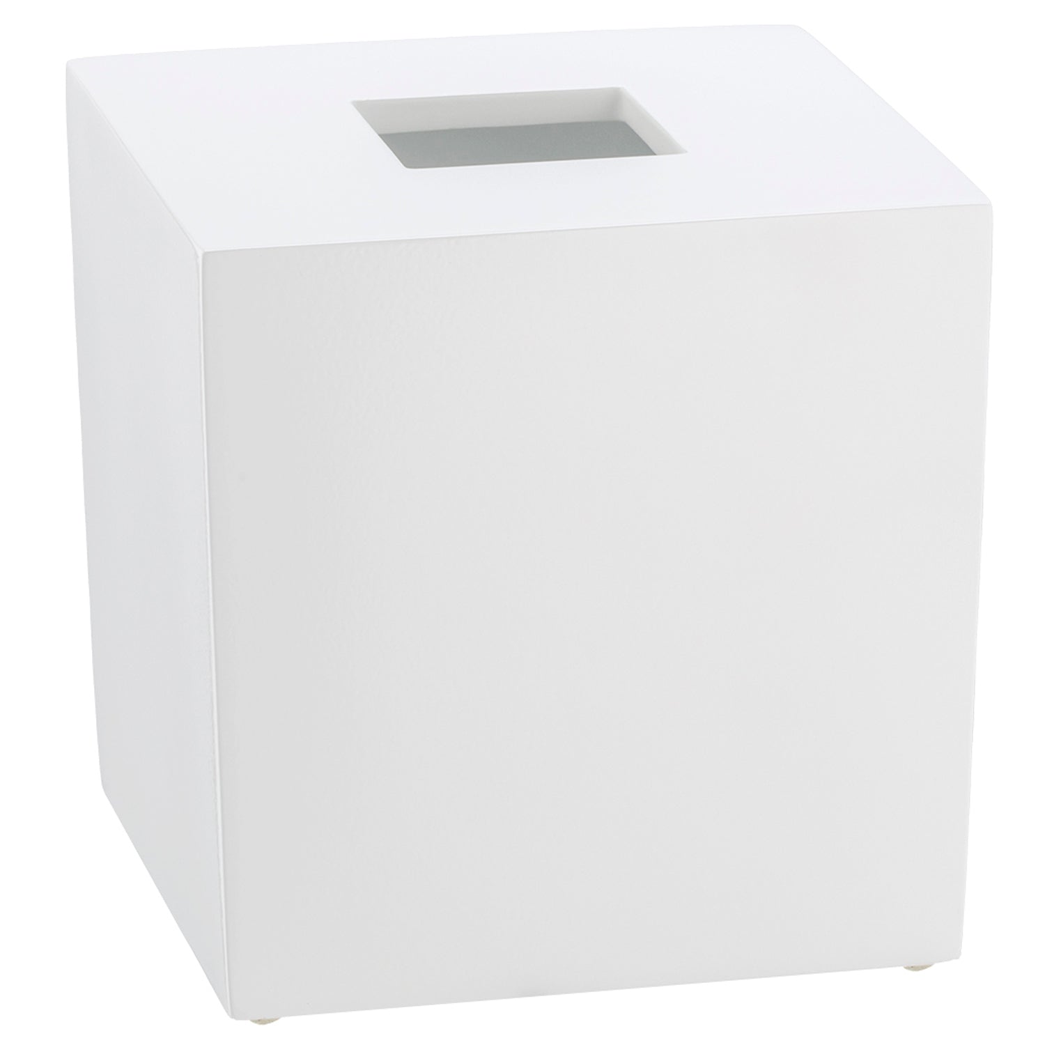 White | Brilliance boutique tissue box cover featuring a sleek design that seamlessly fits into any modern decor.