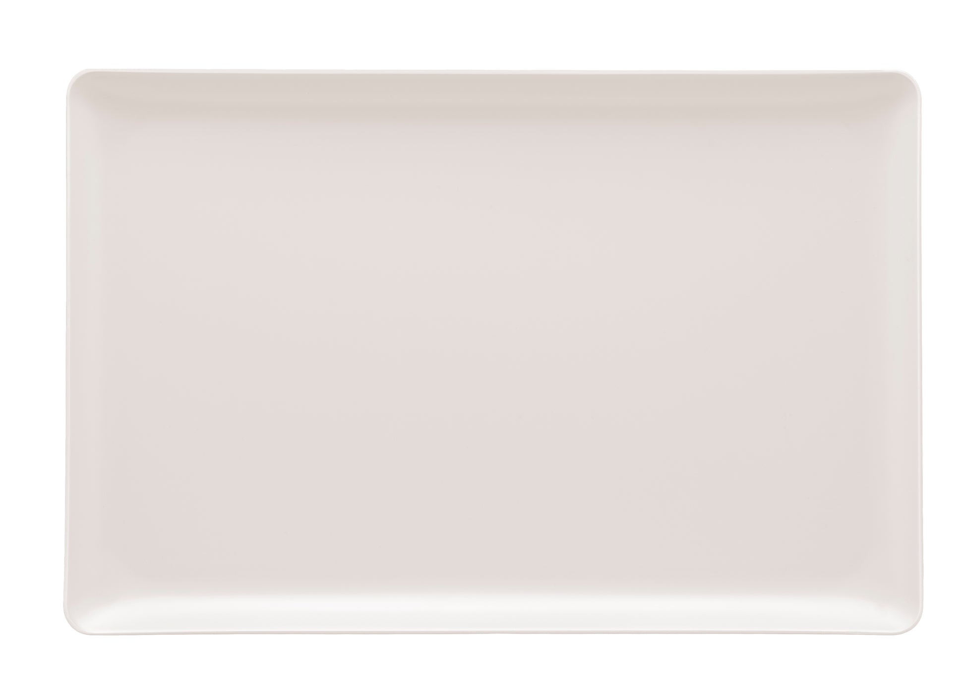 White | Wake Up Call 11" x 13" molded tray, ideal for carrying drinks and snacks or displaying decor.