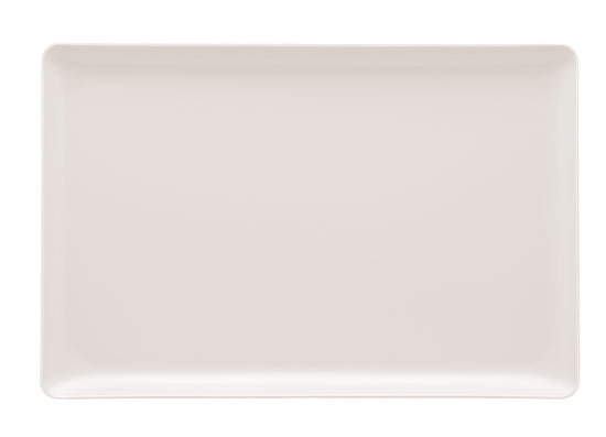 White | Wake Up Call 11" x 13" molded tray, ideal for carrying drinks and snacks or displaying decor.