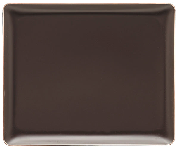 Chocolate | Wake Up Call 11" x 13" molded tray featuring a sleek design, perfect for serving hotel room service.