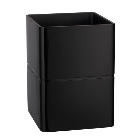 Black | Image of the Malibu 8qt Wastebasket from Erwyn Products