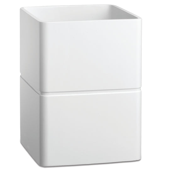 White | Image of the Erwyn Products Malibu Collection 8qt Wastebasket