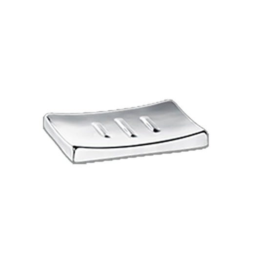 Brushed Stainless Steel | Monaco Soap Dish featuring a sophisticated design that complements any bathroom decor while providing a stylish place for soap.