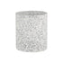 Black | Stylish Terrazzo 8qt wastebasket featuring a vibrant speckled design, perfect for adding a touch of modern elegance to the bathroom.