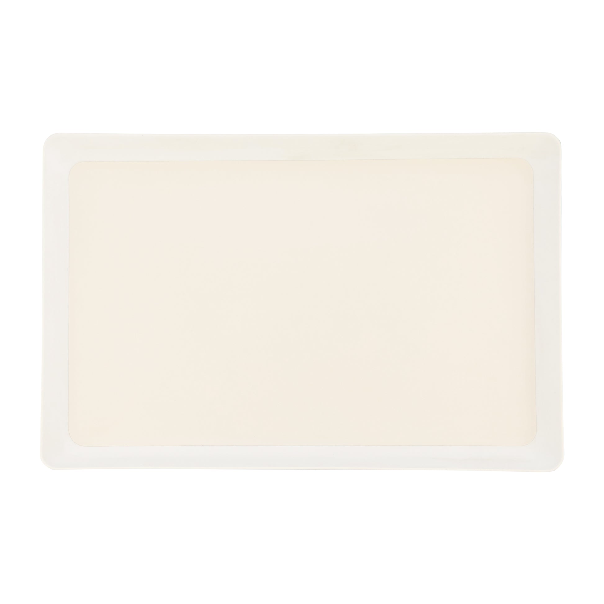 French White | Core 11" x 17" Laminated Leatherette Tray, combining durability and elegance for stylish organization.