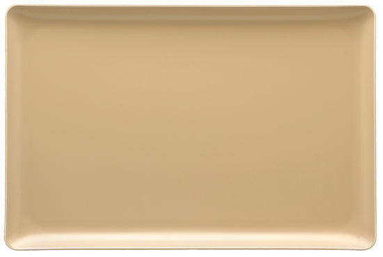 Beige | Wake Up Call molded tray measuring 11" x 17", perfect for guest room service or dining.