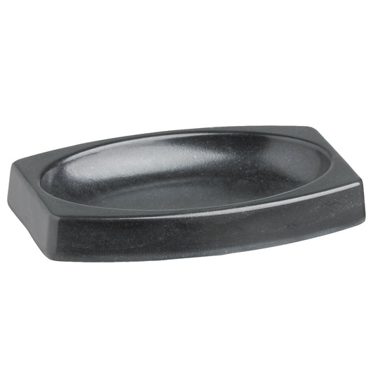 Black | Sustainable My Earth Soap Dish made from eco-friendly materials, perfect for keeping soap dry and organized in any bathroom setting.