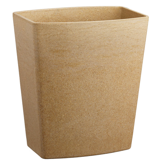 Granite | My Earth Wastebasket in a neutral earth-tone color displayed on a white background.