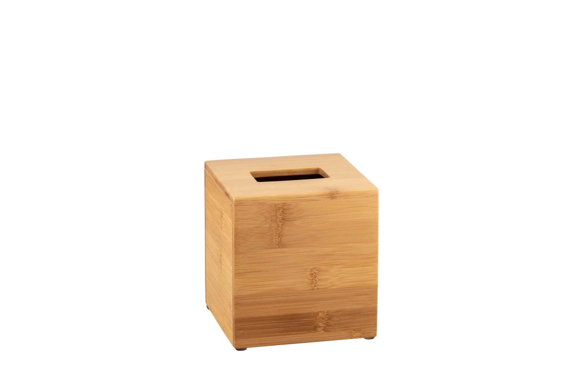 Bamboo | boutique tissue box with feet, designed to add a stylish and natural accent to your decor while providing easy access to tissues.