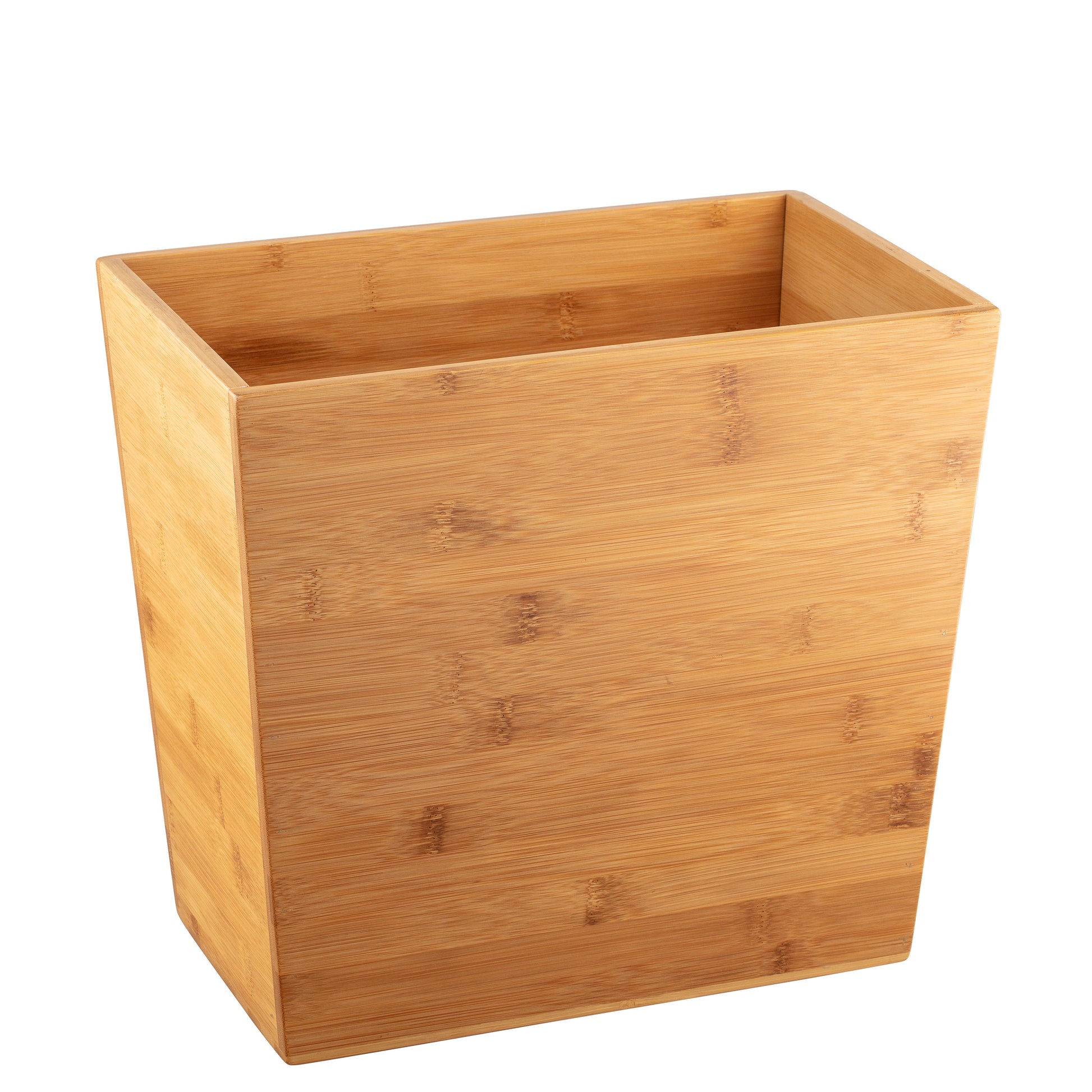 Bamboo | 16qt Rectangle Wastebasket with a sleek, eco-friendly design, ideal for modern hospitality spaces.