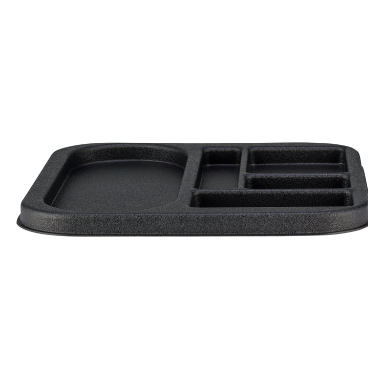 Black | Elegant Wake-Up Call K-Suite Compartment Tray, perfect for keeping coffee accessories neatly arranged in high-end hospitality spaces.