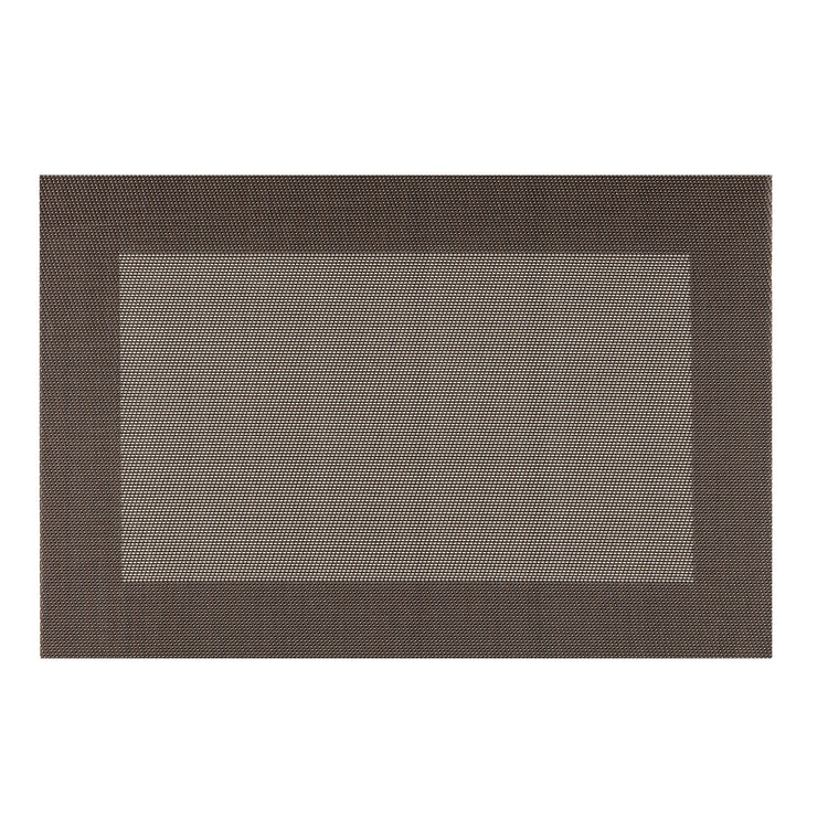 Bronze | Elegant Two-Tone placemats in a set of six, crafted to enhance your table setting with a sophisticated blend of colors