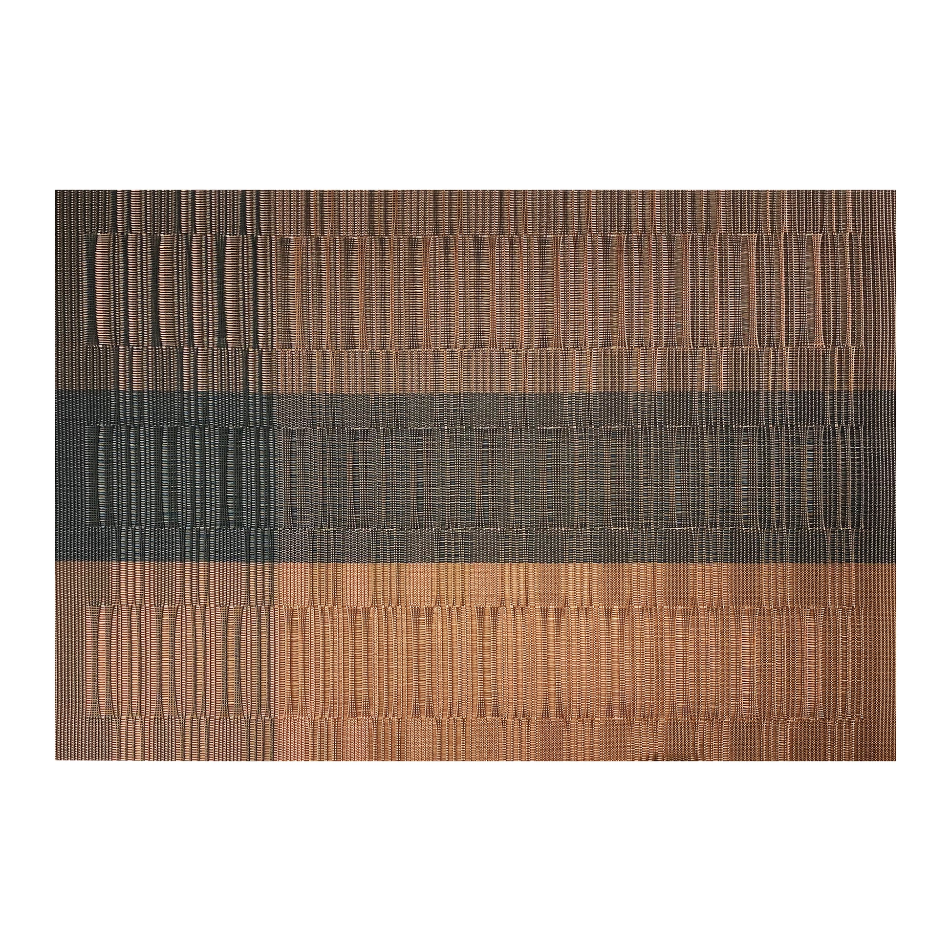 Coffee & Black | Set of six bamboo table trend placemats, showcasing a natural aesthetic with a sleek design, perfect for enhancing dining experiences with a touch of eco-friendly elegance.