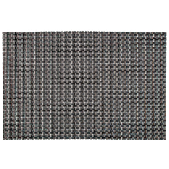 Gun Metal | Set of six Metallic Woven placemats featuring a shimmering design that adds a contemporary and luxurious touch to your dining table decor.