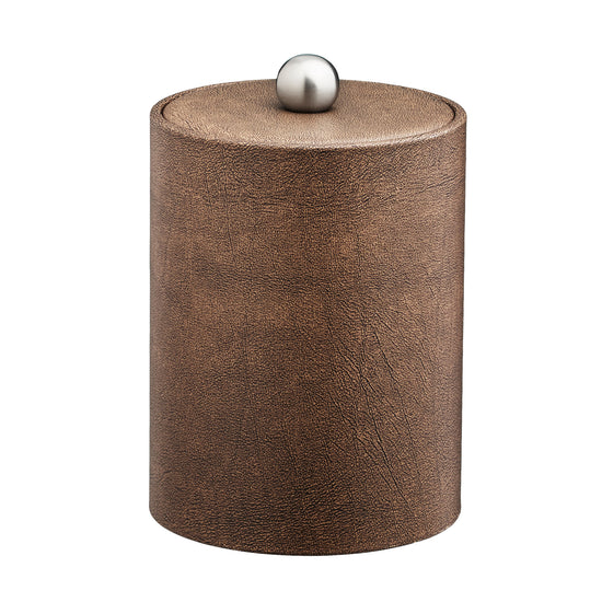 Coffee Italia | Sophisticated Core Tall ice bucket featuring a stylish material cover and brushed stainless Astro knob, enhancing guest experiences in premium hotels.