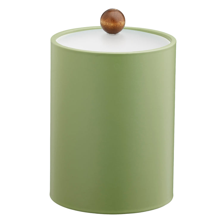 Mist Green | Core Tall Leatherette Ice Bucket adding functionality and sophistication to guestroom beverage service.