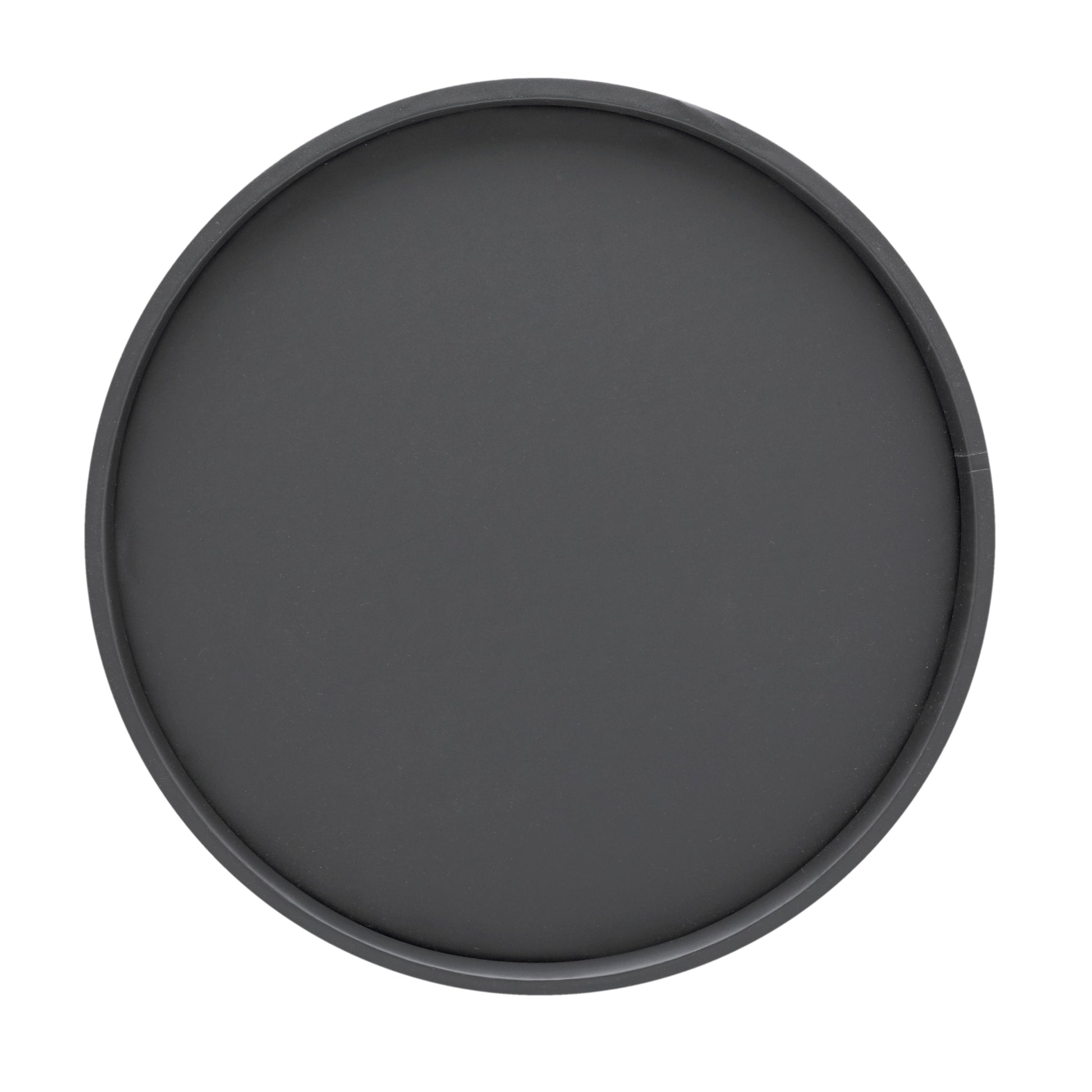 Black with Polished Gold | Elegant Sophisticates 14-inch Round Tray featuring a sleek design, perfect for serving drinks or displaying decorative items in a stylish manner.