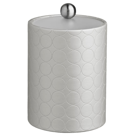 Linen | Stylish Mad Men Tall Ice Bucket featuring a clear acrylic cover and brushed stainless astro knob, perfect for upscale events.