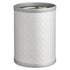 Linen | Stylish Mad Men 8qt Plus round metal wastebasket with a sleek design, perfect for modern office or home decor.