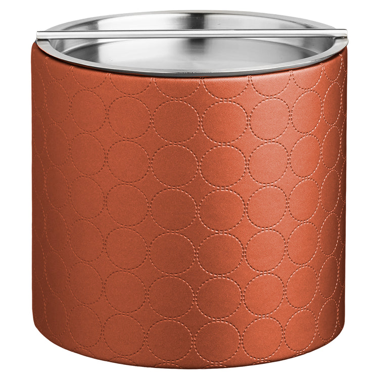 Persimmon | Contemporary Mad Men 3qt ice bucket showcasing a stylish stainless handlebar cover, perfect for upscale entertaining.