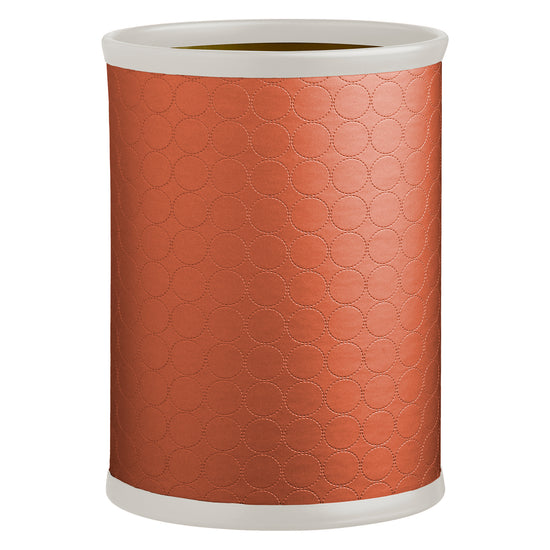 Persimmon | Sophisticated oval metal wastebasket from the Mad Men collection, ideal for adding a retro flair to your decor.