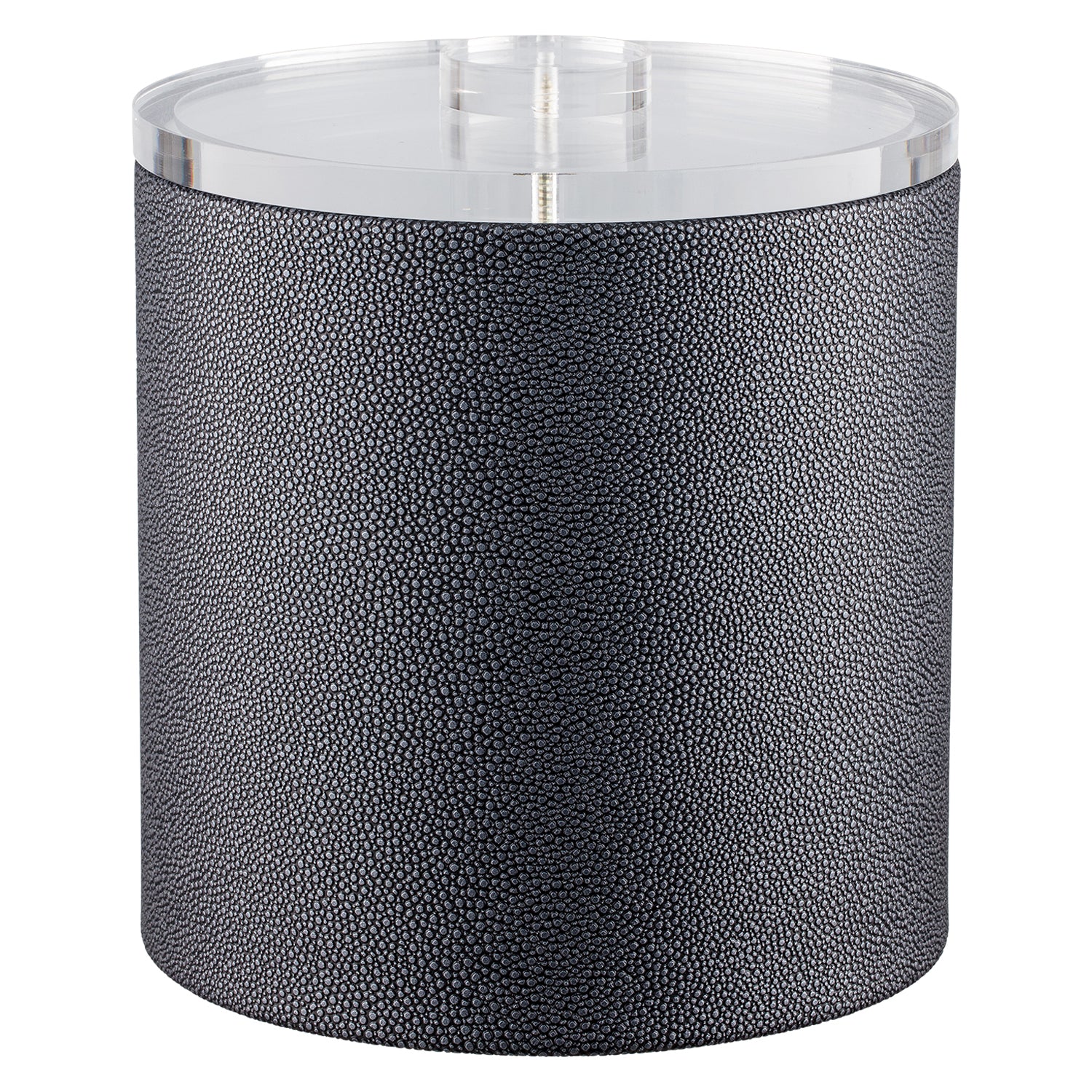 Abyss | Chic Shagreen 3qt Ice Bucket showcasing a stylish quartz cover, designed to elevate the look of any entertaining space.