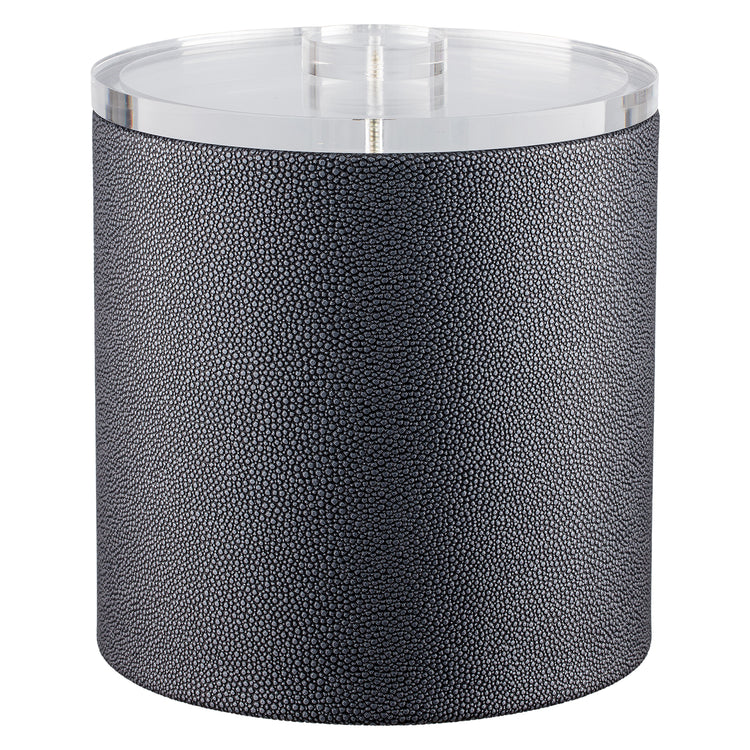 Abyss | Chic Shagreen 3qt Ice Bucket showcasing a stylish quartz cover, designed to elevate the look of any entertaining space.