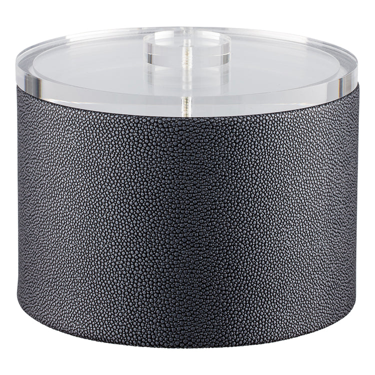 Abyss | The Shagreen Mesa ice bucket with its distinctive shagreen texture and glossy quartz cover.