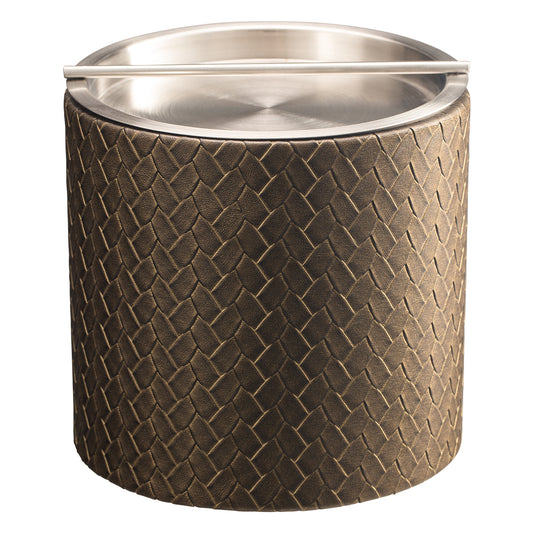 Pyrite | Stylish San Remo 2qt Ice Bucket featuring a sleek stainless handlebar cover, perfect for serving ice at elegant gatherings.