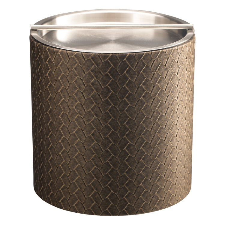 Pyrite | Stylish San Remo 3qt Ice Bucket featuring a sleek stainless handlebar cover, perfect for serving ice at any gathering.