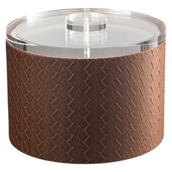 Pinecone | Sophisticated San Remo Mesa Ice Bucket with a durable quartz lid, perfect for stylishly presenting ice while elevating your table decor.