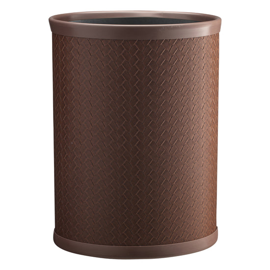 Pinecone | Functional San Remo 8qt Round Wastebasket with a polished exterior, perfect for managing waste discreetly in homes or workplaces.