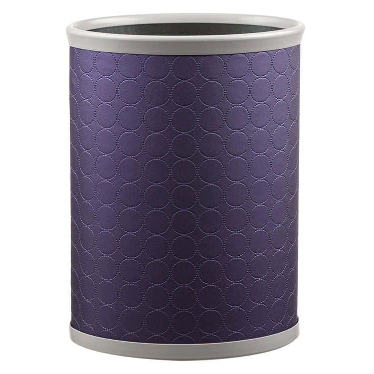 Acai | Functional and fashionable Mad Men 13qt Plus wastebasket, featuring a polished metal finish for a refined look.