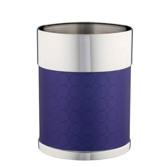 Mad Men Acai | Durable Modesto Stainless Wastebasket with a clean, minimalist look, suitable for keeping any room organized and clutter-free.