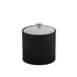 Black | Sleek Arc 2qt Ice Bucket with acrylic cover and chrome arc knob for upscale guestroom amenities.