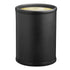 Black | Sleek Plus 8qt Round Wastebasket designed for modern interiors, featuring a stylish and practical shape.