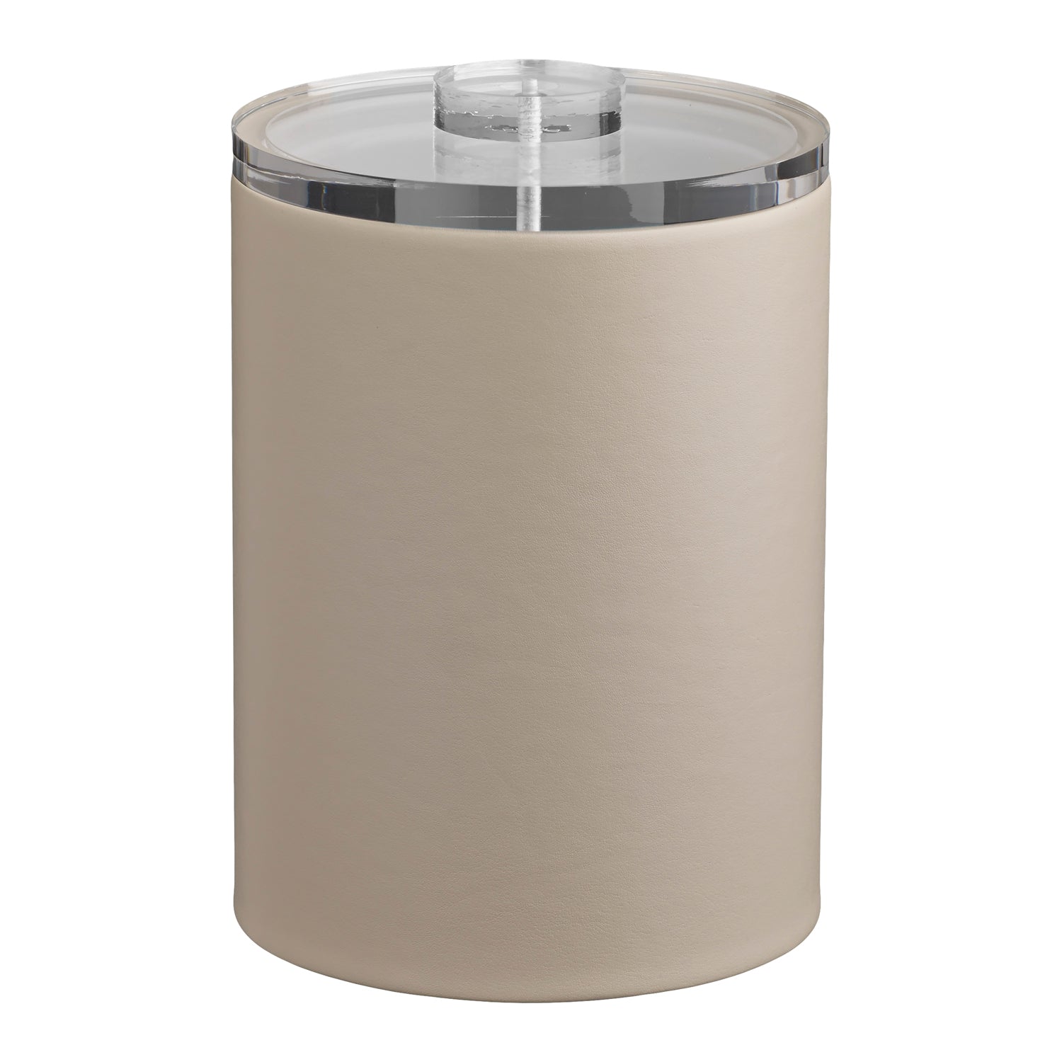 Taupe | Contemporary Plus Tall Ice Bucket with a stylish quartz lid, designed for both home and hospitality use.