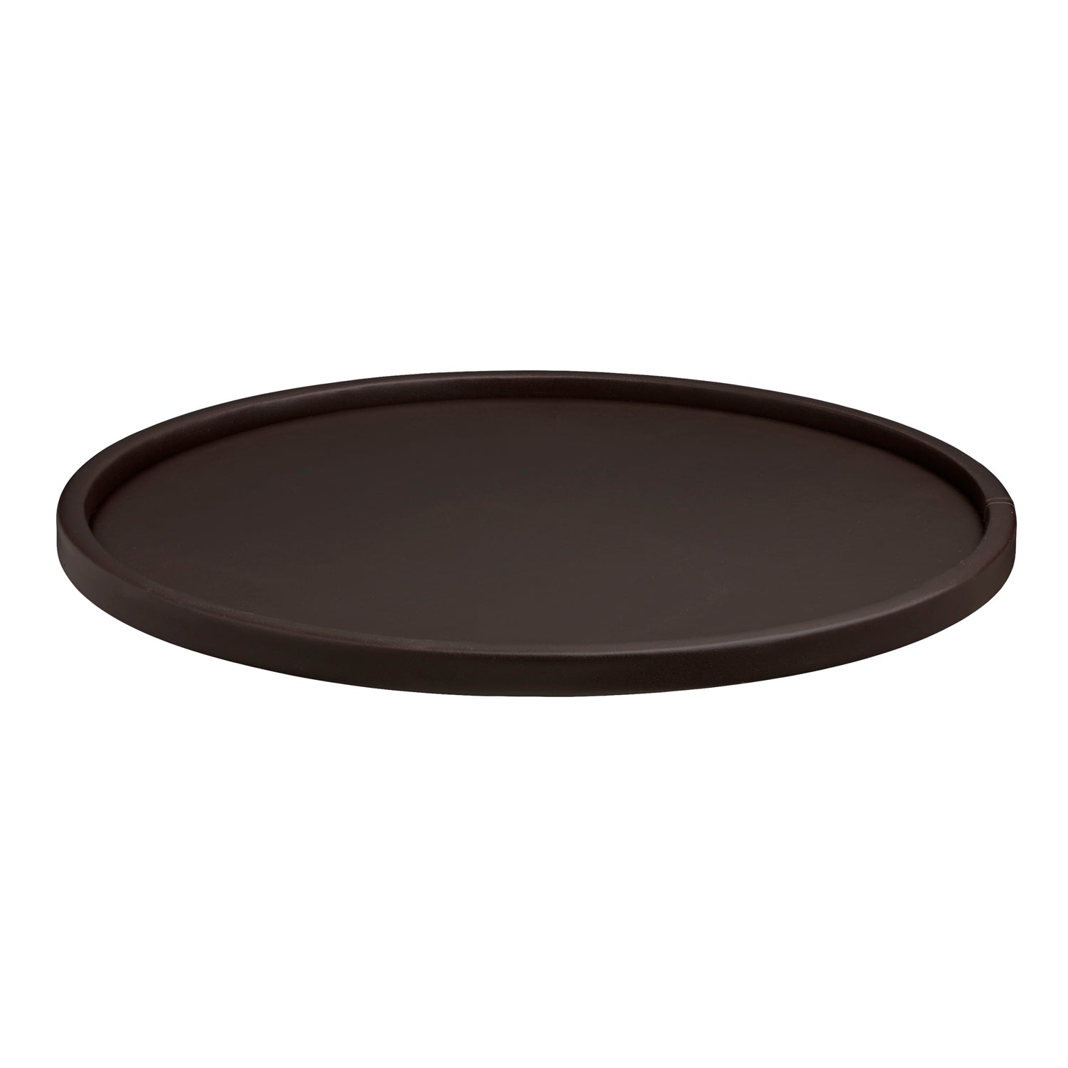 Chocolate | Versatile Plus 12" round tray, crafted for durability and style, making it an excellent choice for both everyday use and special occasions.