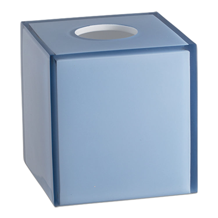 Blue | Stylish Glacier tissue box cover featuring a modern finish, ideal for concealing tissue boxes while adding a sophisticated touch to any space.