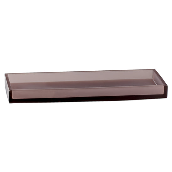 Purple | Elegant Glacier amenity tray with clean lines, designed to complement contemporary decor while providing a functional display for toiletries.