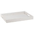 White w/ white | Sleek Cordoba 12" x 18" hotel tray, designed for elegant service in upscale hospitality environments.