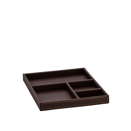 Chocolate |Cordoba 2 Cup Coffee Caddy that enhances your guest coffee experience by neatly holding coffee.