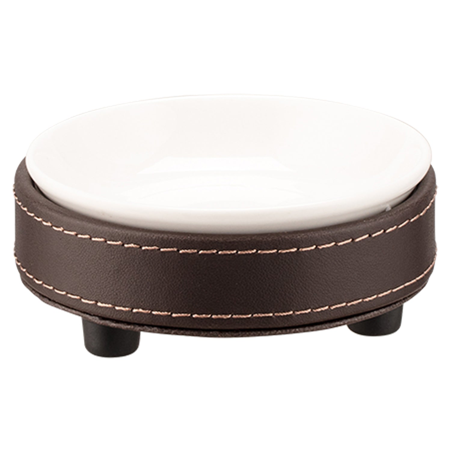 Chocolate | Cordoba Soap Dish with a removable ceramic insert, ideal for complementing modern bathroom aesthetics.