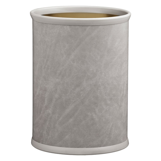 Slate Grey | Contemporary Core oval wastebasket with a 13qt capacity, ideal for maintaining cleanliness in luxury settings.