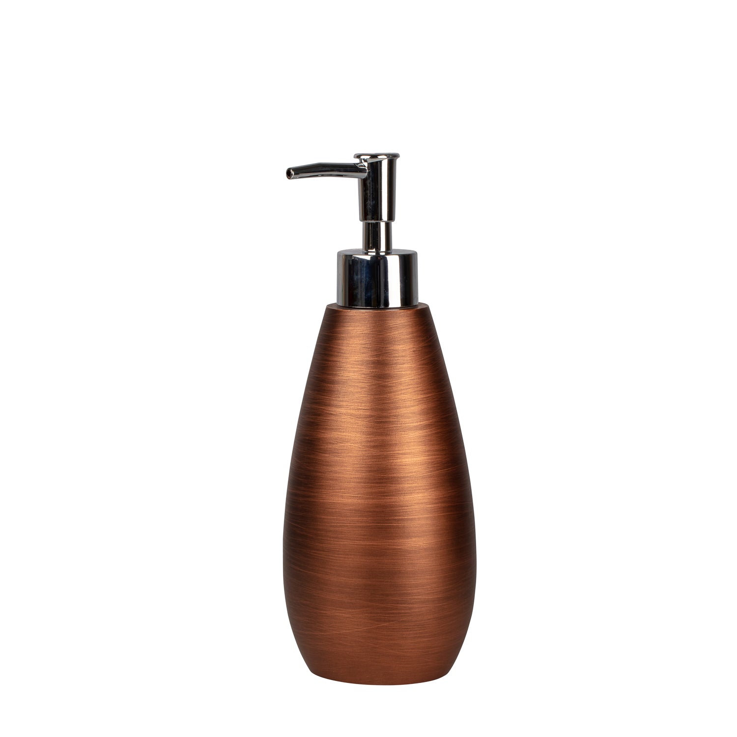 Oil Rubbed Bronze | Urban Oasis Lotion Pump by Erwyn Products, featuring a sleek modern design with a metallic brush stroke finish, perfect for enhancing modern hotel bathrooms.