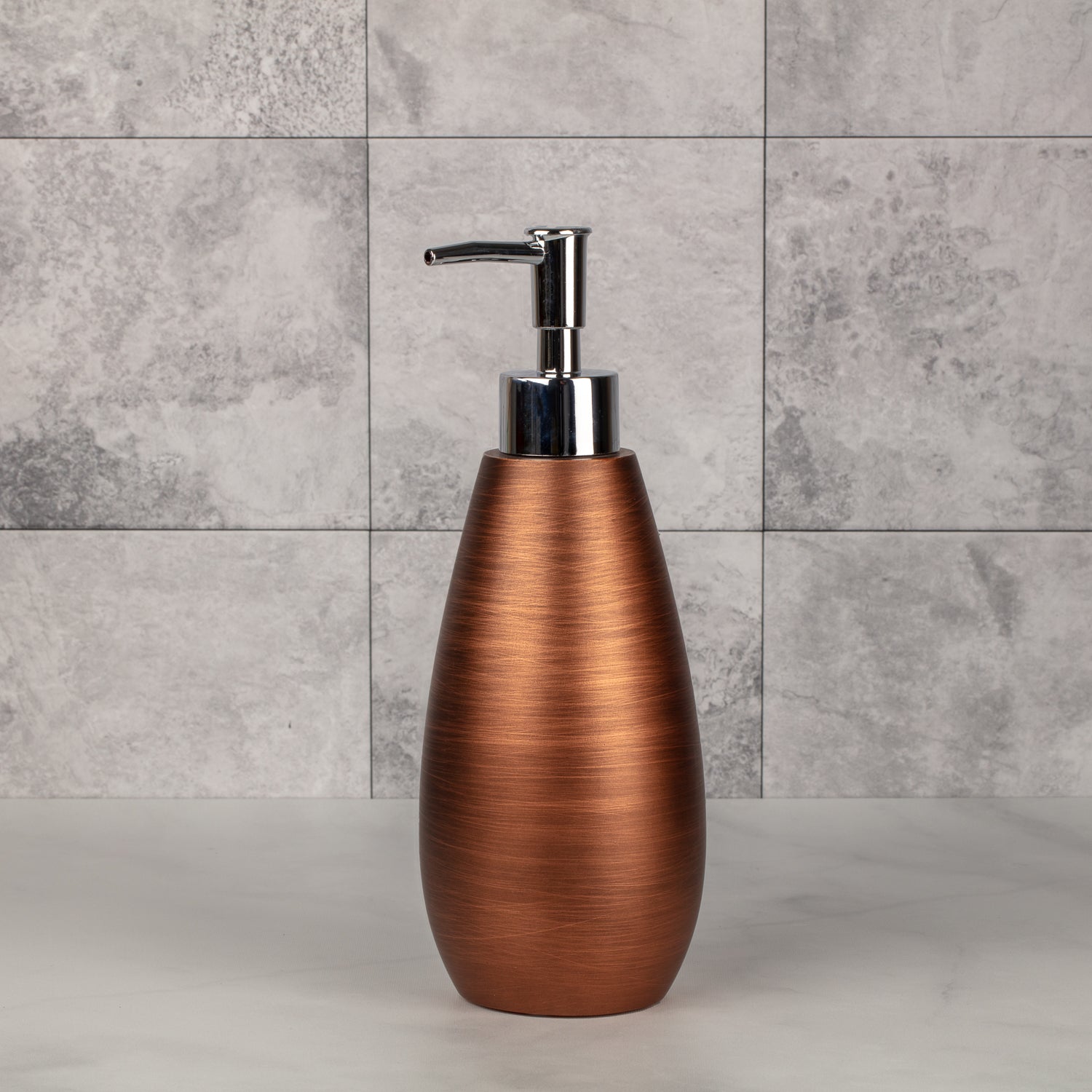 Oil Rubbed Bronze | Urban Oasis lotion pump with a modern design, perfect for dispensing your favorite lotions or soaps.