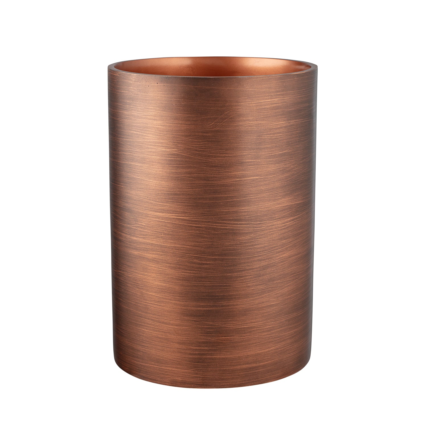 Oil Rubbed Bronze | Urban Oasis 9qt wastebasket featuring a modern design with a textured finish, perfect for modern hotel bathrooms.