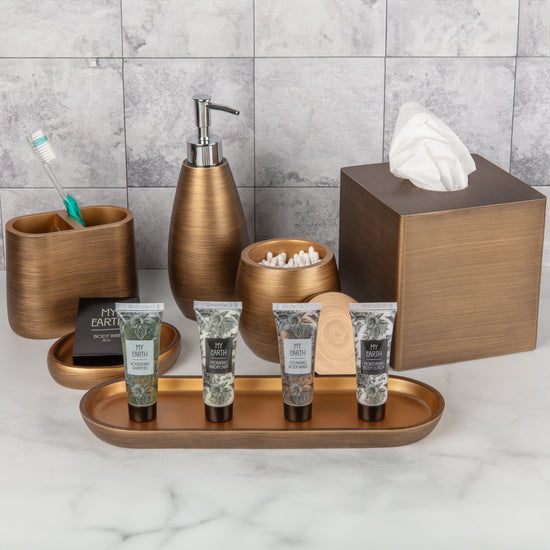 Gold | Urban Oasis toothbrush holder featuring a smooth finish, ideal for creating a clean and modern bathroom vibe.