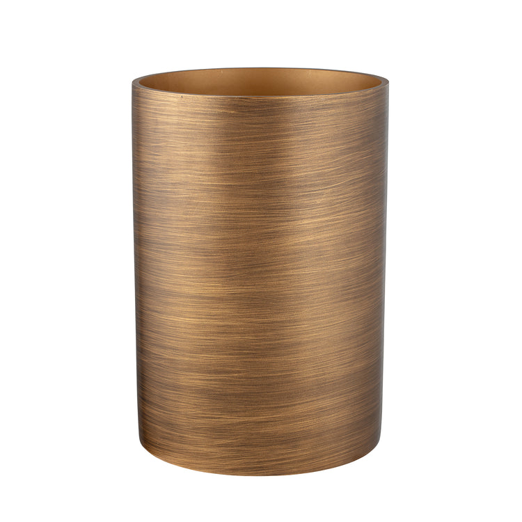 Gold | Durable Urban Oasis wastebasket with a smooth surface and elegant design, ideal for keeping bathrooms tidy.