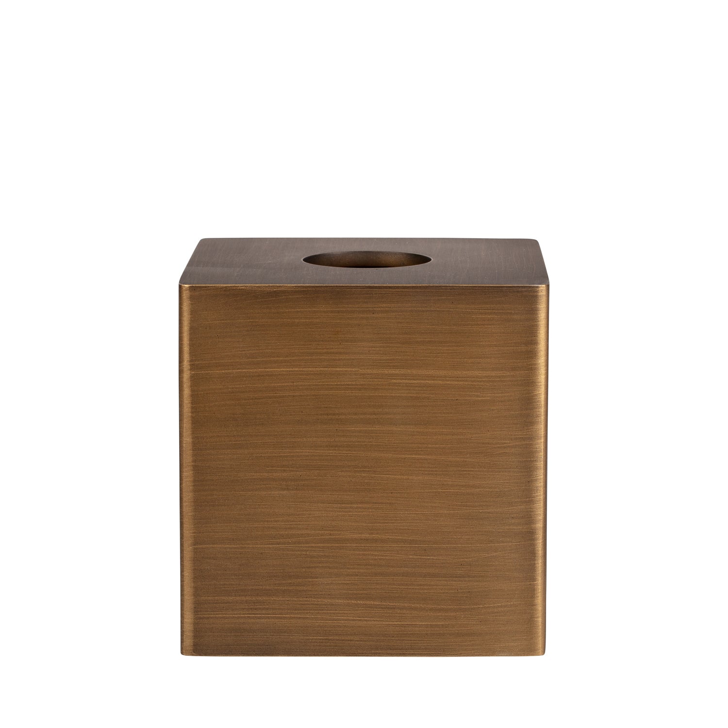 Gold | Urban Oasis tissue box holder that seamlessly blends functionality with aesthetics, perfect for hotel bathrooms.